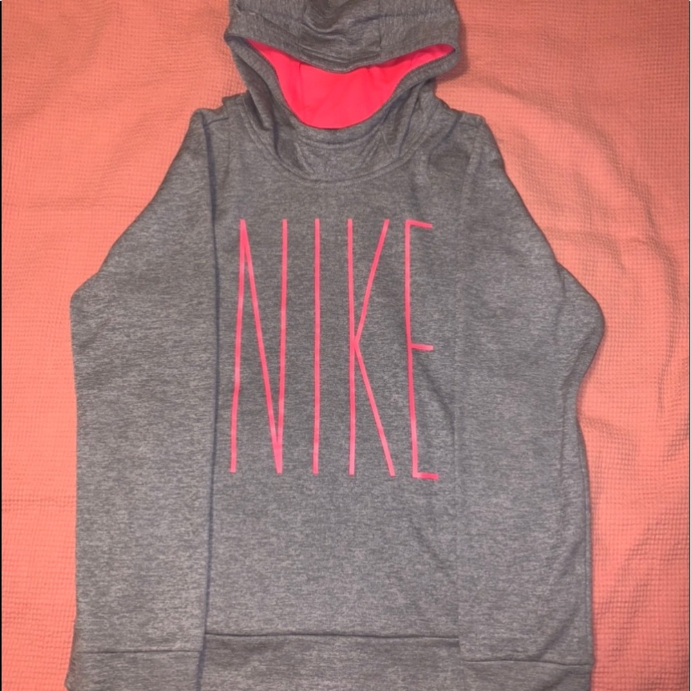 Grey And Pink Nike Hoodie☆